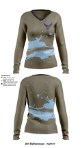 Team Robbins 29760860 Women's Long Sleeve V-neck Shirt - 1