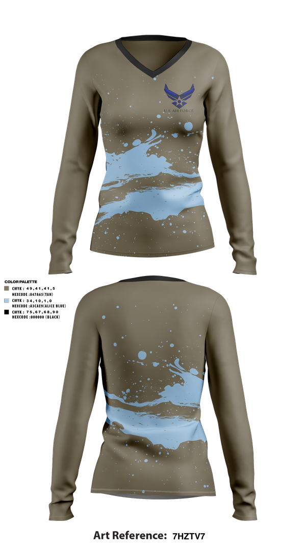 Womens Long Sleeve Vneck Shirt, Team Robbins, Softball, Teamtime, Team time, sublimation, custom sports apparel, team uniforms, spirit wear, spiritwear, sports uniforms, custom shirts, team store, custom team store, fundraiser sports, apparel fundraiser