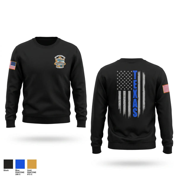 Crew Neck Sweatshirt, El Paso Community College Law Enforcement Training Academy Class 105, Police, Teamtime, Team time, sublimation, custom sports apparel, team uniforms, spirit wear, spiritwear, sports uniforms, custom shirts, team store, custom team store, fundraiser sports, apparel fundraiser