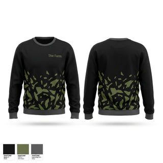 Crew Neck Sweatshirt, The Farm, Baseball, Teamtime, Team time, sublimation, custom sports apparel, team uniforms, spirit wear, spiritwear, sports uniforms, custom shirts, team store, custom team store, fundraiser sports, apparel fundraiser