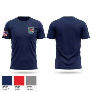 Short Sleeve Performance Shirt, Town of Clinton Police, Police, Teamtime, Team time, sublimation, custom sports apparel, team uniforms, spirit wear, spiritwear, sports uniforms, custom shirts, team store, custom team store, fundraiser sports, apparel fundraiser
