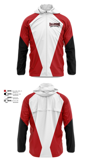 Windbreaker, Fallbrook girls softball, Softball, Teamtime, Team time, sublimation, custom sports apparel, team uniforms, spirit wear, spiritwear, sports uniforms, custom shirts, team store, custom team store, fundraiser sports, apparel fundraiser