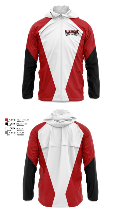 Fallbrook girls softball Windbreaker - 10