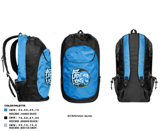 Gear Bag, AZ Lady Lions, Spirit Store, Teamtime, Team time, sublimation, custom sports apparel, team uniforms, spirit wear, spiritwear, sports uniforms, custom shirts, team store, custom team store, fundraiser sports, apparel fundraiser