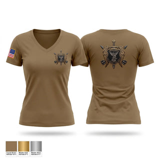 Womens Short Sleeve Vneck Shirt, Archangels, Army, Teamtime, Team time, sublimation, custom sports apparel, team uniforms, spirit wear, spiritwear, sports uniforms, custom shirts, team store, custom team store, fundraiser sports, apparel fundraiser