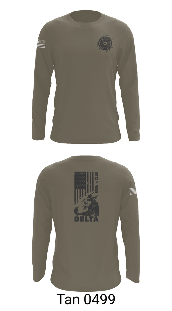 Long Sleeve Performance Shirt, Delta 5-7 ADA, Army, Teamtime, Team time, sublimation, custom sports apparel, team uniforms, spirit wear, spiritwear, sports uniforms, custom shirts, team store, custom team store, fundraiser sports, apparel fundraiser