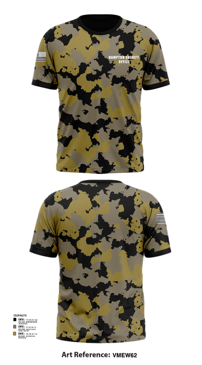 Hampton sheriff office 11195878 Short Sleeve Performance Shirt - 3