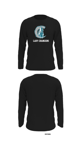 Long Sleeve Performance Shirt, Lady Chargers, Women's Basketball, Teamtime, Team time, sublimation, custom sports apparel, team uniforms, spirit wear, spiritwear, sports uniforms, custom shirts, team store, custom team store, fundraiser sports, apparel fundraiser