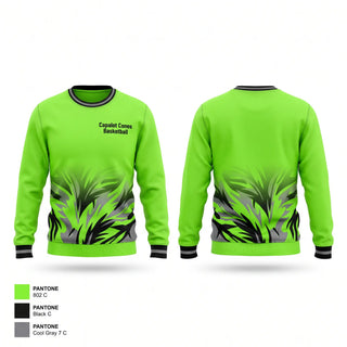 Crew Neck Sweatshirt, Capalot Cones Basketball, Men's Basketball, Teamtime, Team time, sublimation, custom sports apparel, team uniforms, spirit wear, spiritwear, sports uniforms, custom shirts, team store, custom team store, fundraiser sports, apparel fundraiser