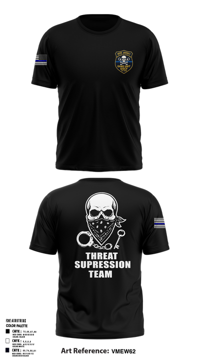 New Jersey Department of Corrections Old School Cotton Feel Shirt - 1
