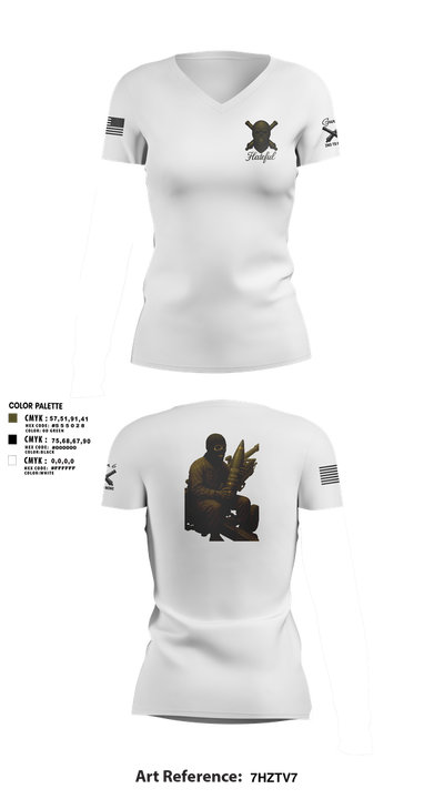 Hateful Hotel 2nd Plt 51321648 Women's Short Sleeve V-neck Shirt - 2