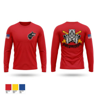 Long Sleeve Performance Shirt, Berserker Battery, Army, Teamtime, Team time, sublimation, custom sports apparel, team uniforms, spirit wear, spiritwear, sports uniforms, custom shirts, team store, custom team store, fundraiser sports, apparel fundraiser
