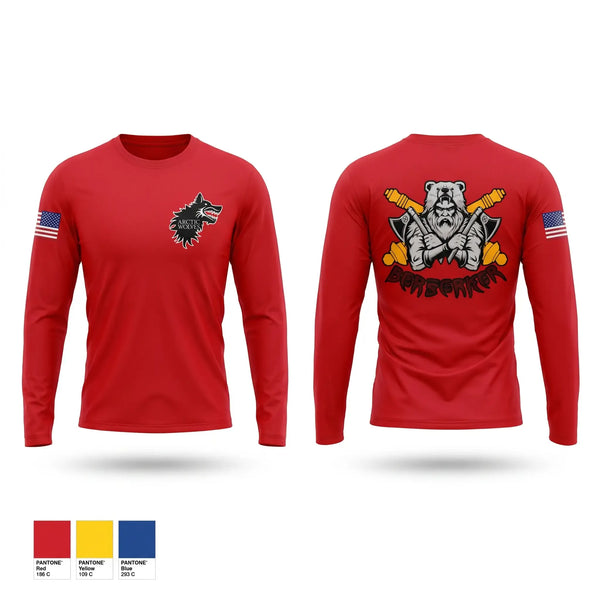 Long Sleeve Performance Shirt, Berserker Battery, Army, Teamtime, Team time, sublimation, custom sports apparel, team uniforms, spirit wear, spiritwear, sports uniforms, custom shirts, team store, custom team store, fundraiser sports, apparel fundraiser