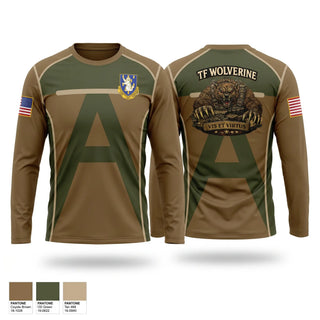 Long Sleeve Performance Shirt, 3-337 TSBN, Army, Teamtime, Team time, sublimation, custom sports apparel, team uniforms, spirit wear, spiritwear, sports uniforms, custom shirts, team store, custom team store, fundraiser sports, apparel fundraiser