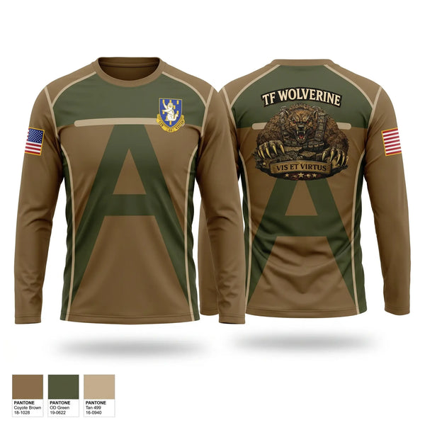 Long Sleeve Performance Shirt, 3-337 TSBN, Army, Teamtime, Team time, sublimation, custom sports apparel, team uniforms, spirit wear, spiritwear, sports uniforms, custom shirts, team store, custom team store, fundraiser sports, apparel fundraiser