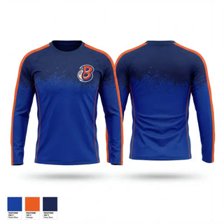 Long Sleeve Performance Shirt, Mid-Michigan Beavers Baseball, Baseball, Teamtime, Team time, sublimation, custom sports apparel, team uniforms, spirit wear, spiritwear, sports uniforms, custom shirts, team store, custom team store, fundraiser sports, apparel fundraiser
