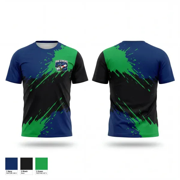 Short Sleeve Performance Shirt, Pin vipers, Bowling, Teamtime, Team time, sublimation, custom sports apparel, team uniforms, spirit wear, spiritwear, sports uniforms, custom shirts, team store, custom team store, fundraiser sports, apparel fundraiser