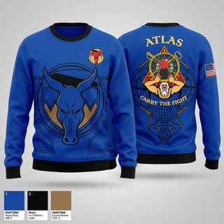 Crew Neck Sweatshirt, A Co, 115th BSB, 1CD, Army, Teamtime, Team time, sublimation, custom sports apparel, team uniforms, spirit wear, spiritwear, sports uniforms, custom shirts, team store, custom team store, fundraiser sports, apparel fundraiser