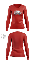 Naperville Renegades Women's Long Sleeve V-neck Shirt - 7