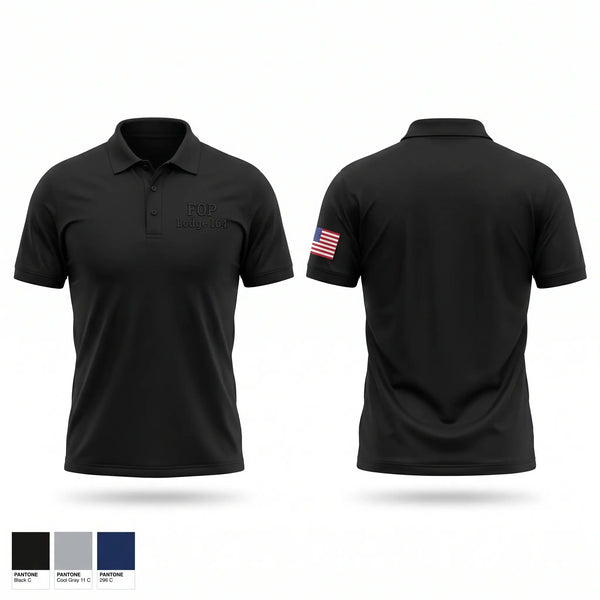 Short Sleeve Performance Polo, FOP Lodge 164, Police, Teamtime, Team time, sublimation, custom sports apparel, team uniforms, spirit wear, spiritwear, sports uniforms, custom shirts, team store, custom team store, fundraiser sports, apparel fundraiser