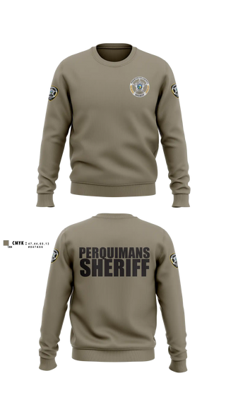 Crew Neck Sweatshirt, Perquimans County Sheriff's Office, Police, Teamtime, Team time, sublimation, custom sports apparel, team uniforms, spirit wear, spiritwear, sports uniforms, custom shirts, team store, custom team store, fundraiser sports, apparel fundraiser