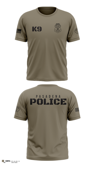 Short Sleeve Performance Shirt, Pasadena K9, Police, Teamtime, Team time, sublimation, custom sports apparel, team uniforms, spirit wear, spiritwear, sports uniforms, custom shirts, team store, custom team store, fundraiser sports, apparel fundraiser