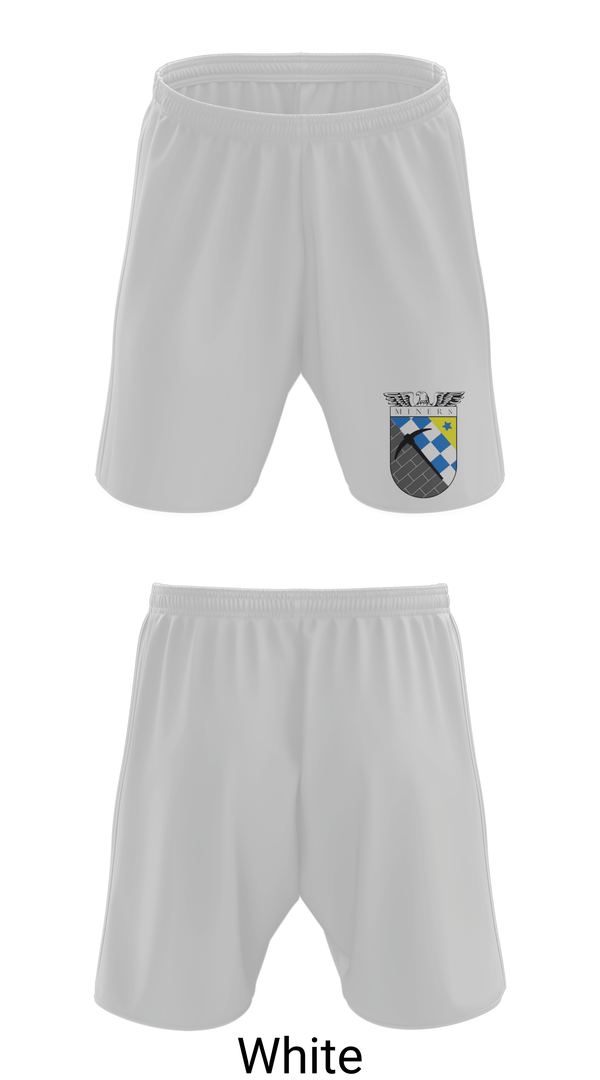 Athletic Shorts With Pockets, Miners, Men's Basketball, Teamtime, Team time, sublimation, custom sports apparel, team uniforms, spirit wear, spiritwear, sports uniforms, custom shirts, team store, custom team store, fundraiser sports, apparel fundraiser