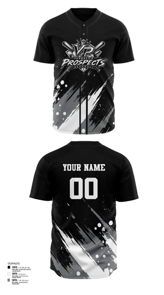 Full Button Baseball Jersey, Versatile Prospects, Baseball, Teamtime, Team time, sublimation, custom sports apparel, team uniforms, spirit wear, spiritwear, sports uniforms, custom shirts, team store, custom team store, fundraiser sports, apparel fundraiser