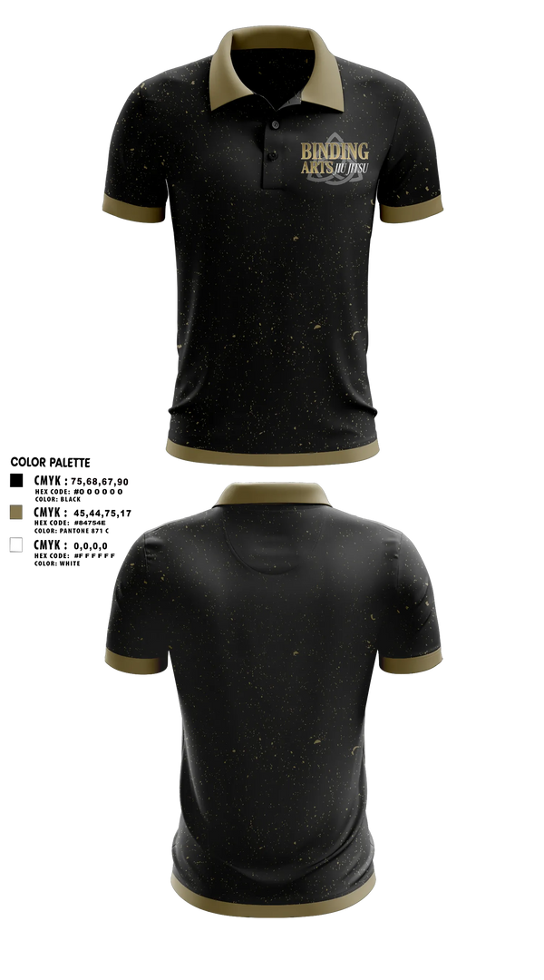 Short Sleeve Performance Polo, Binding Arts Jiu Jitsu, , Teamtime, Team time, sublimation, custom sports apparel, team uniforms, spirit wear, spiritwear, sports uniforms, custom shirts, team store, custom team store, fundraiser sports, apparel fundraiser