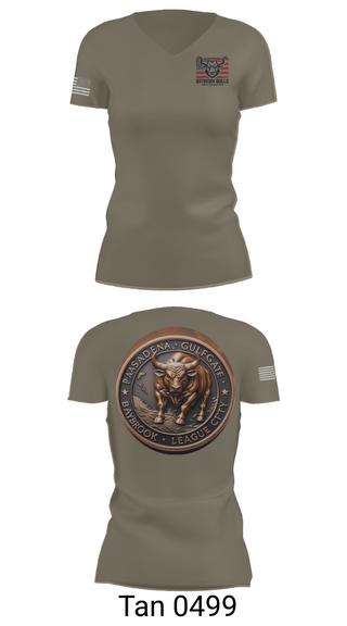 Womens Short Sleeve Vneck Shirt, Baybrook Army Recruiting Company, , Teamtime, Team time, sublimation, custom sports apparel, team uniforms, spirit wear, spiritwear, sports uniforms, custom shirts, team store, custom team store, fundraiser sports, apparel fundraiser