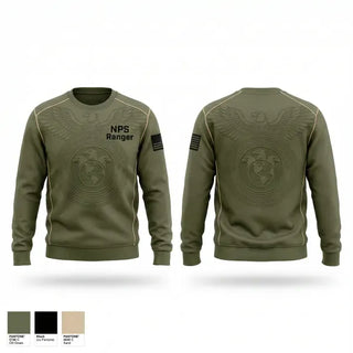 Crew Neck Sweatshirt, NPS Ranger, Police, Teamtime, Team time, sublimation, custom sports apparel, team uniforms, spirit wear, spiritwear, sports uniforms, custom shirts, team store, custom team store, fundraiser sports, apparel fundraiser
