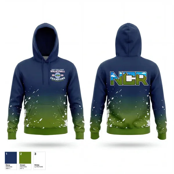Hoodie, NCR, Women's Volleyball, Teamtime, Team time, sublimation, custom sports apparel, team uniforms, spirit wear, spiritwear, sports uniforms, custom shirts, team store, custom team store, fundraiser sports, apparel fundraiser
