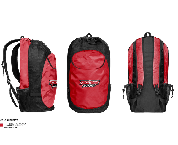 Gear Bag, Rocktown High School Basketball, Men's Basketball, Teamtime, Team time, sublimation, custom sports apparel, team uniforms, spirit wear, spiritwear, sports uniforms, custom shirts, team store, custom team store, fundraiser sports, apparel fundraiser