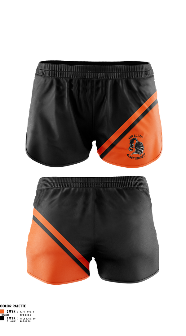 Womens Shorts, Van Buren Youth Soccer Association, Spirit Store, Teamtime, Team time, sublimation, custom sports apparel, team uniforms, spirit wear, spiritwear, sports uniforms, custom shirts, team store, custom team store, fundraiser sports, apparel fundraiser