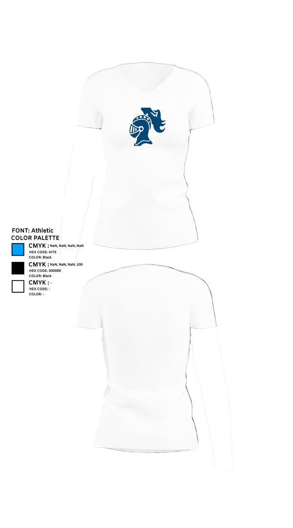 Womens Short Sleeve Vneck Shirt, South Platte Knights Volleyball, Women's Volleyball, Teamtime, Team time, sublimation, custom sports apparel, team uniforms, spirit wear, spiritwear, sports uniforms, custom shirts, team store, custom team store, fundraiser sports, apparel fundraiser