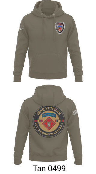 Hoodie, 20th Airborne Engineer, Army, Teamtime, Team time, sublimation, custom sports apparel, team uniforms, spirit wear, spiritwear, sports uniforms, custom shirts, team store, custom team store, fundraiser sports, apparel fundraiser