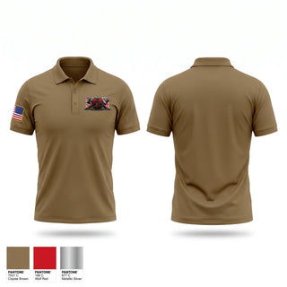 Short Sleeve Performance Polo, D 169, Army, Teamtime, Team time, sublimation, custom sports apparel, team uniforms, spirit wear, spiritwear, sports uniforms, custom shirts, team store, custom team store, fundraiser sports, apparel fundraiser