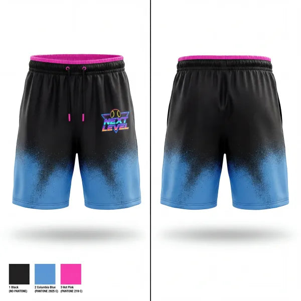 Athletic Shorts With Pockets, NEXT LEVEL, Softball, Teamtime, Team time, sublimation, custom sports apparel, team uniforms, spirit wear, spiritwear, sports uniforms, custom shirts, team store, custom team store, fundraiser sports, apparel fundraiser