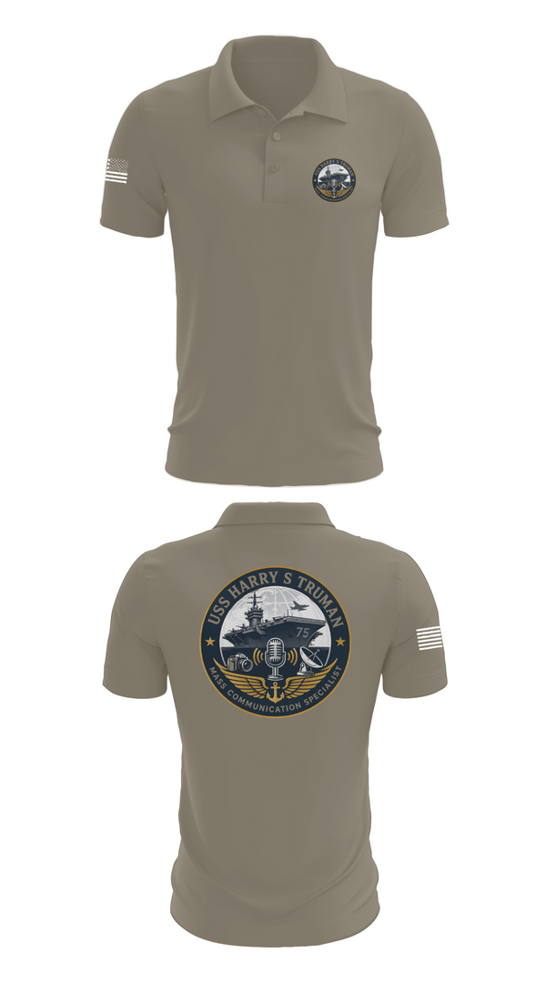 Short Sleeve Performance Polo, CVN75 Media, Navy, Teamtime, Team time, sublimation, custom sports apparel, team uniforms, spirit wear, spiritwear, sports uniforms, custom shirts, team store, custom team store, fundraiser sports, apparel fundraiser