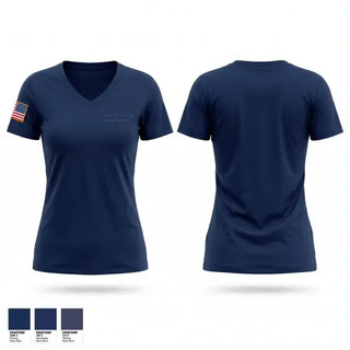 Womens Short Sleeve Vneck Shirt, Flagstaff Police Department, Police, Teamtime, Team time, sublimation, custom sports apparel, team uniforms, spirit wear, spiritwear, sports uniforms, custom shirts, team store, custom team store, fundraiser sports, apparel fundraiser