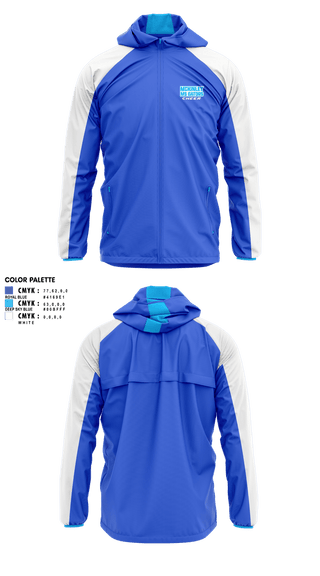 Windbreaker, McKinley MS Gators, Cheer, Teamtime, Team time, sublimation, custom sports apparel, team uniforms, spirit wear, spiritwear, sports uniforms, custom shirts, team store, custom team store, fundraiser sports, apparel fundraiser