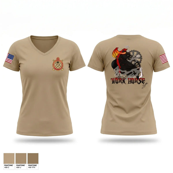 Womens Short Sleeve Vneck Shirt, 1-51 ADA D.CO MAINT PLT, Army, Teamtime, Team time, sublimation, custom sports apparel, team uniforms, spirit wear, spiritwear, sports uniforms, custom shirts, team store, custom team store, fundraiser sports, apparel fundraiser