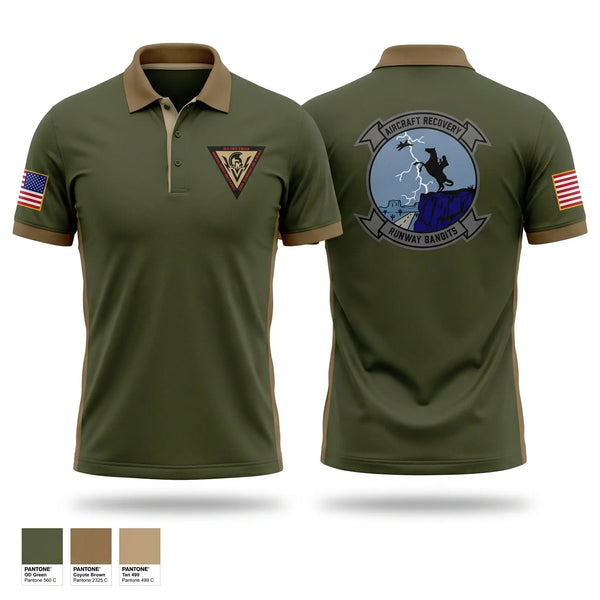 Short Sleeve Performance Polo, Aircraft Recovery, Marines, Teamtime, Team time, sublimation, custom sports apparel, team uniforms, spirit wear, spiritwear, sports uniforms, custom shirts, team store, custom team store, fundraiser sports, apparel fundraiser