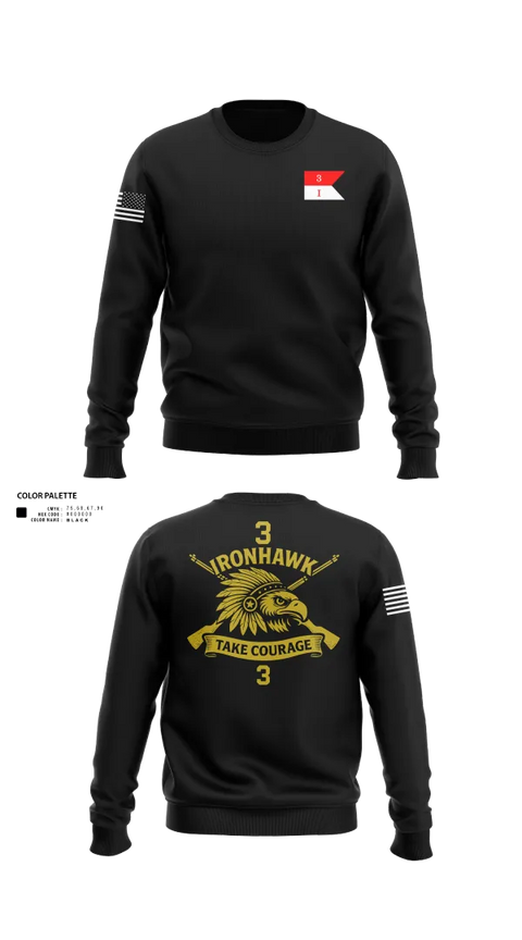 Crew Neck Sweatshirt, Comanche Squad, Army, Teamtime, Team time, sublimation, custom sports apparel, team uniforms, spirit wear, spiritwear, sports uniforms, custom shirts, team store, custom team store, fundraiser sports, apparel fundraiser