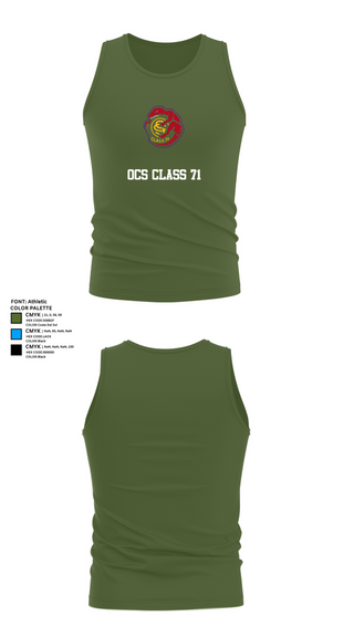 Tank Top, OCS Class 71, , Teamtime, Team time, sublimation, custom sports apparel, team uniforms, spirit wear, spiritwear, sports uniforms, custom shirts, team store, custom team store, fundraiser sports, apparel fundraiser