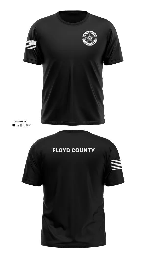 Floyd County Sheriff’s Office 40906006 Old School Cotton Feel Shirt - 21