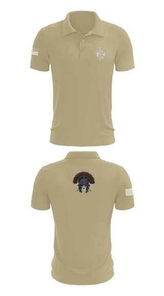 Short Sleeve Performance Polo, HQ PLT, A CO, USDB BN (CORR), , Teamtime, Team time, sublimation, custom sports apparel, team uniforms, spirit wear, spiritwear, sports uniforms, custom shirts, team store, custom team store, fundraiser sports, apparel fundraiser