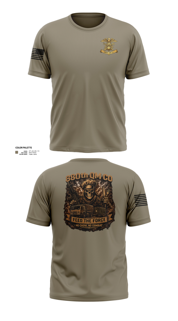 Short Sleeve Performance Shirt, 880th QM CO, Army, Teamtime, Team time, sublimation, custom sports apparel, team uniforms, spirit wear, spiritwear, sports uniforms, custom shirts, team store, custom team store, fundraiser sports, apparel fundraiser