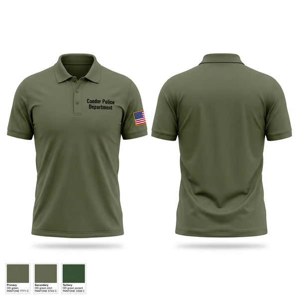 Short Sleeve Performance Polo, Candor Police Department, Police, Teamtime, Team time, sublimation, custom sports apparel, team uniforms, spirit wear, spiritwear, sports uniforms, custom shirts, team store, custom team store, fundraiser sports, apparel fundraiser