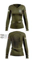 DEU EinsKtgt CD/CBI 73138033 Women's Long Sleeve V-neck Shirt - 108